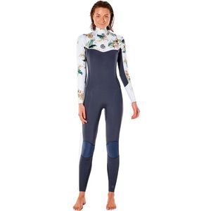 RIP CURL Womens Dawn Patrol 3/2mm Chest Zip Wetsuit Size 4 (Worn once)
